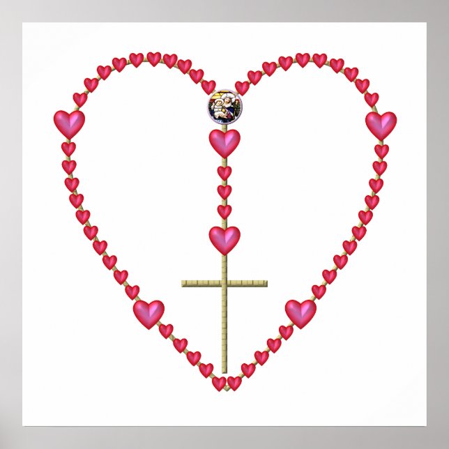 Tiny hearts Rosary Poster (Front)