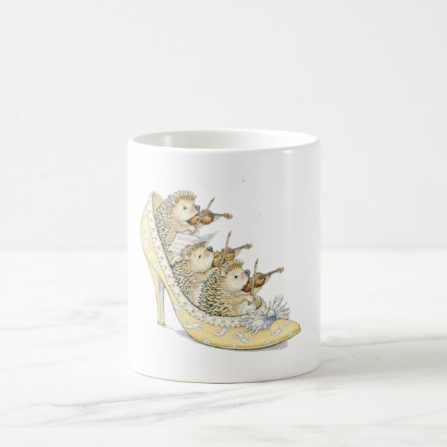 Tiny Hedgehog Orchestra Coffee Mug (Center)
