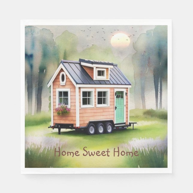 Tiny Home Housewarming Napkins (Front)