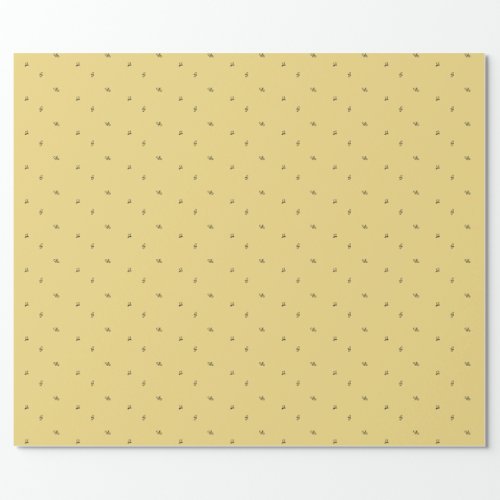Tiny Honeybees Honey Yellow Apiary Product Wrap  Wrapping Paper