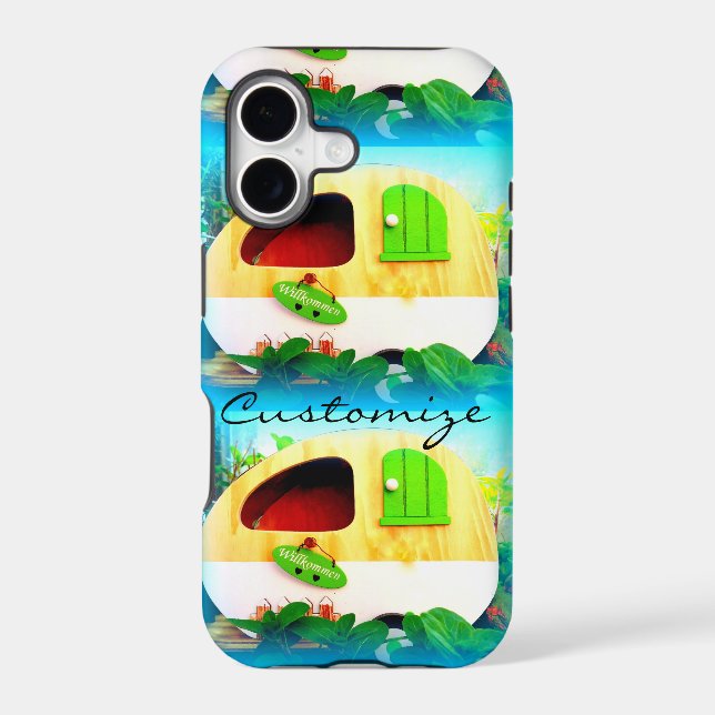 tiny house casa caravan iphone case (Back)