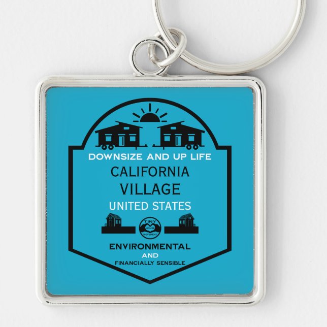 Tiny House Communities Editable Keychain (Front)