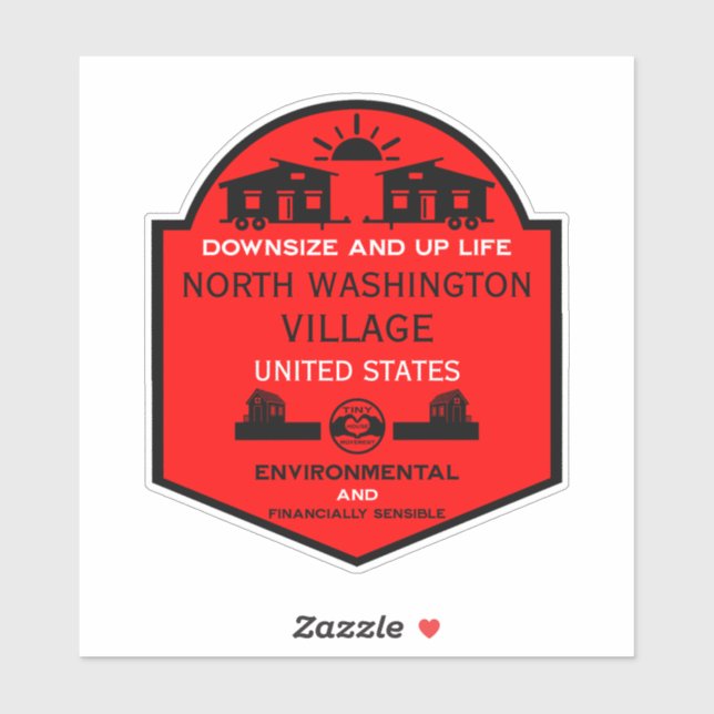 Tiny House Communities Editable Sticker (Sheet)
