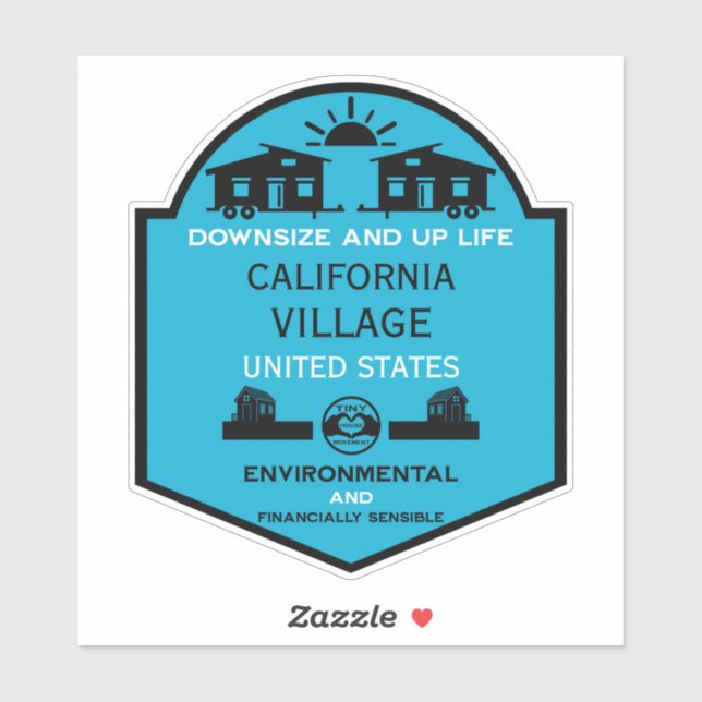 Tiny House Communities Editable Sticker (Sheet)