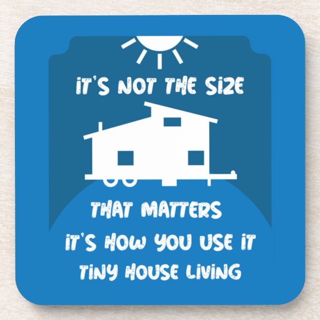 Tiny House Living - Tiny Homes   Beverage Coaster (Front)