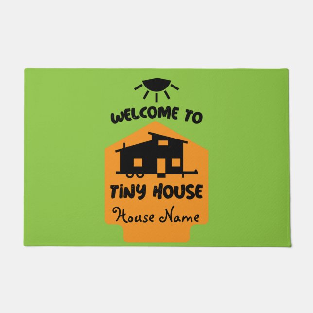 Tiny House Living - Tiny Homes   Doormat (Front)