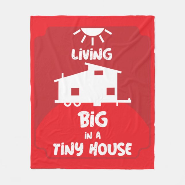 Tiny House Living - Tiny Homes   Fleece Blanket (Front)