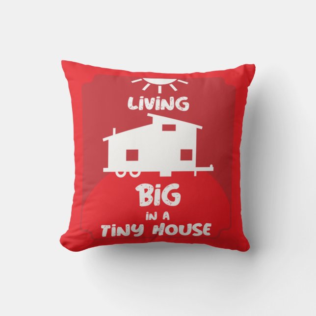 Tiny House Living - Tiny Homes   Throw Pillow (Front)