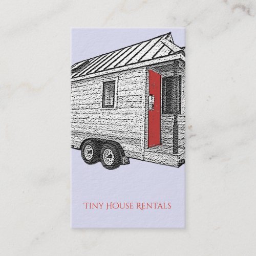 Tiny House On Wheels Rentals Business Card
