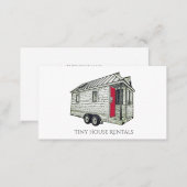 Tiny House On Wheels Rentals Or Builders Business Card (Front/Back)