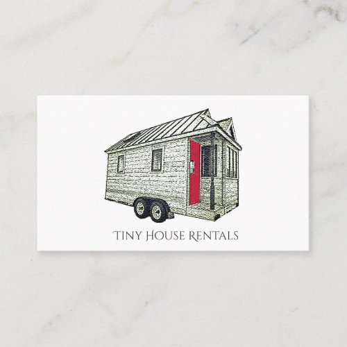 Tiny House On Wheels Rentals Or Builders Business Card