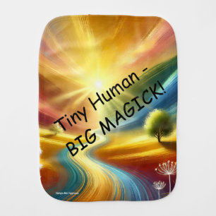 Tiny Human Big Magick Burp Cloth