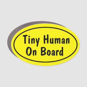 Tiny Human On Board Car Magnet