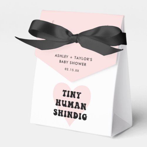 Tiny Human Shindig Baby Shower Favor Box
