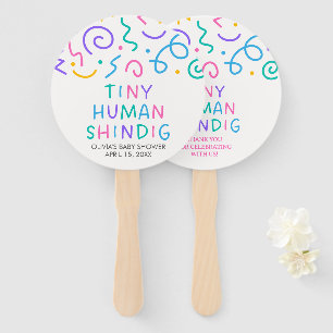 Tiny Human Shindig Baby Shower Hand Fan
