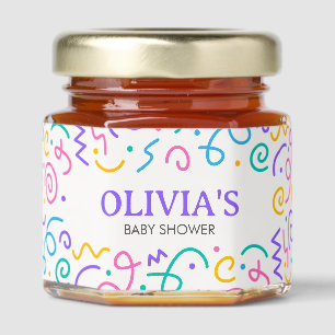 Tiny Human Shindig Baby Shower Honey Jar Favors