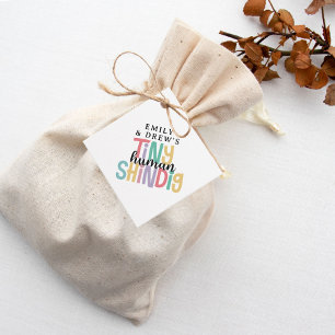 Tiny Human Shindig Cute Rainbow Color Favor Tags