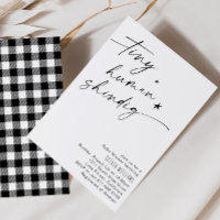 Tiny Human Shindig Minimalist Baby Shower
