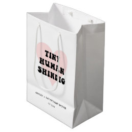 Tiny Human Shindig Modern Baby Shower Medium Gift Bag
