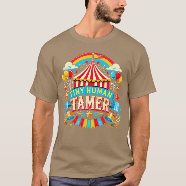 Tiny Humanamer Circus Carneval Staff family T-Shirt (Front)