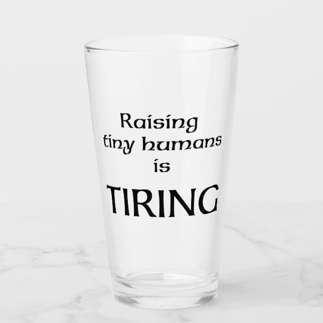 Tiny Humans  Glass (Front)