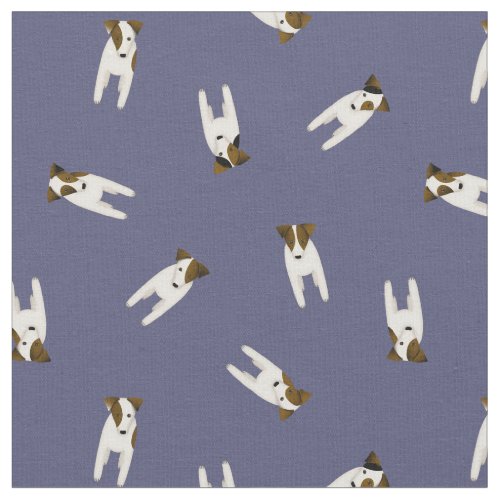 Tiny Jack Russell Terrier dogs blue or ANY color Fabric