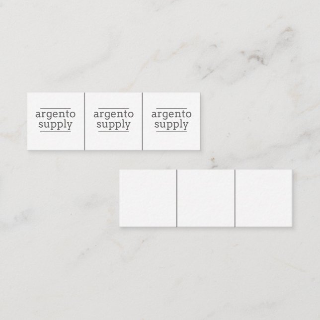 Tiny Jewelry Tags-Customize With Your Logo Mini Business Card (Front/Back)