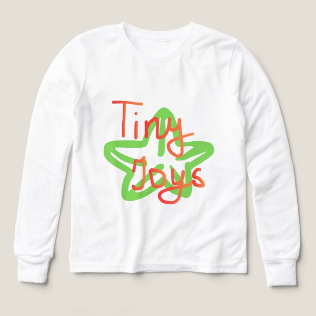 Tiny Joys | Hand-lettered design Tri-Blend Shirts (Design Front)