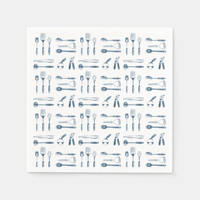 Tiny Kitchen Utensils Napkins (Front)