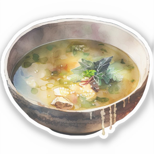 Tiny Korean Soup Art Sticker (Front)