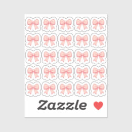 Tiny latte blow bows planner sticker