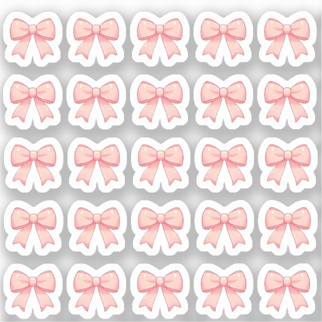 Tiny latte blow bows planner sticker (Front)