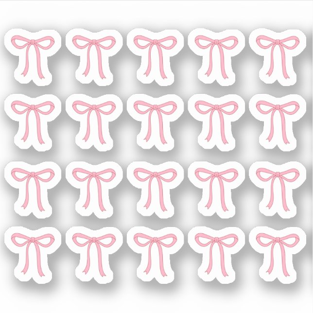 Tiny latte bows planner sticker (Front)