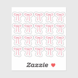 Tiny latte bows planner sticker