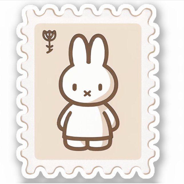 Tiny latte Stamp alone Sticker (Front)