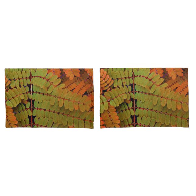 Tiny Leaves Pattern Pillow Case (Front-Set)