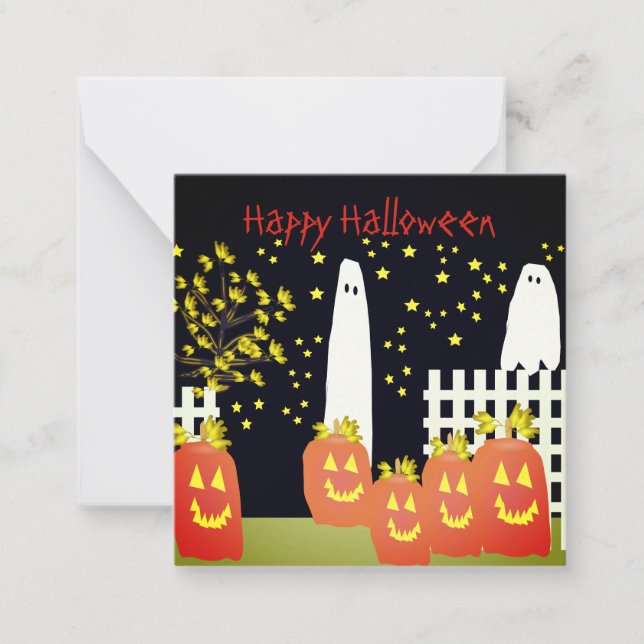 Tiny Little Halloween  Note Card (Front)
