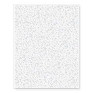 Tiny little white flowers temporary tattoos