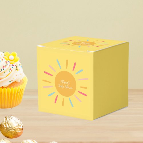 Tiny Miracle Sunshine Baby Shower  Favor Boxes
