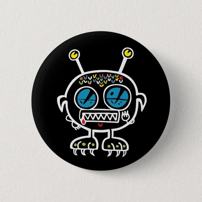 Tiny Monster Pinback Button (Front)