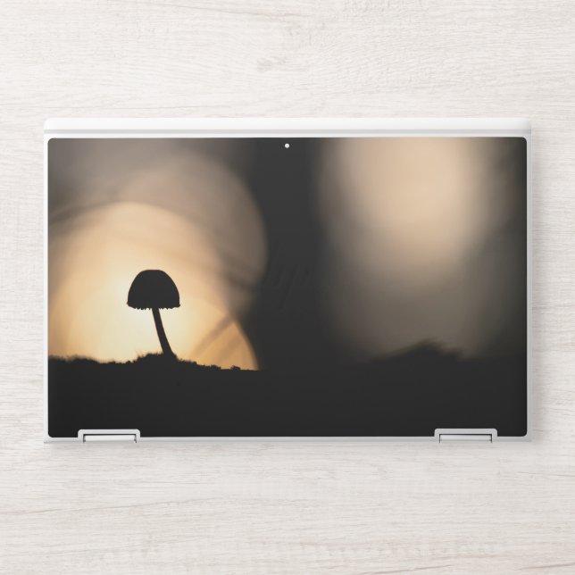 Tiny Mushroom Nature Photo HP Laptop Skin (Front)