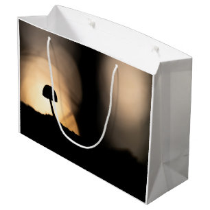 Tiny Mushroom Nature Photo Large Gift Bag
