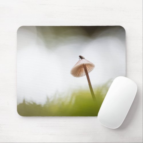 Tiny Mushroom Nature Photo Mouse Pad