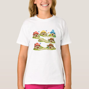 Tiny Mushroom Village T-Shirt
