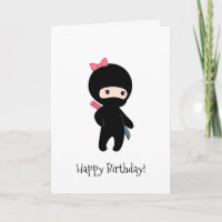 Tiny Ninja Girl Birthday