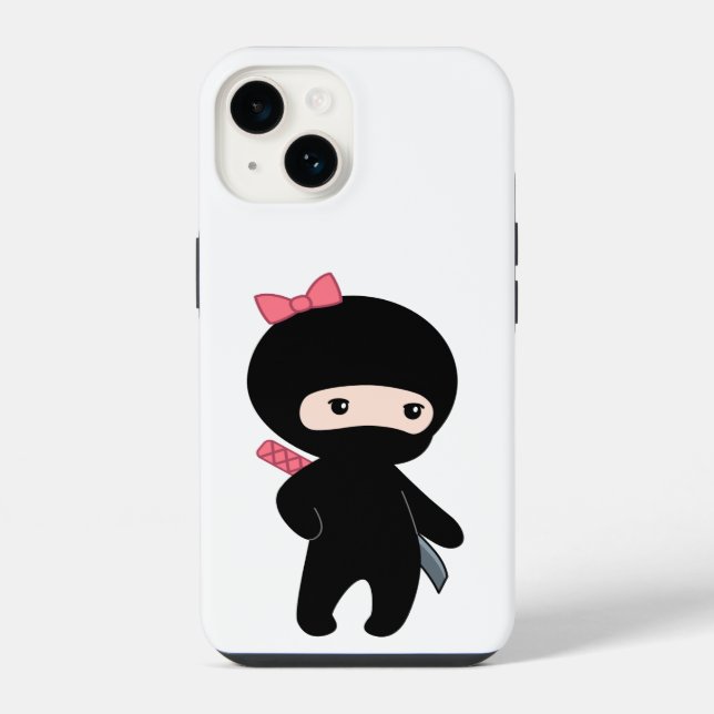 Tiny Ninja Girl Iphone Case (Back)