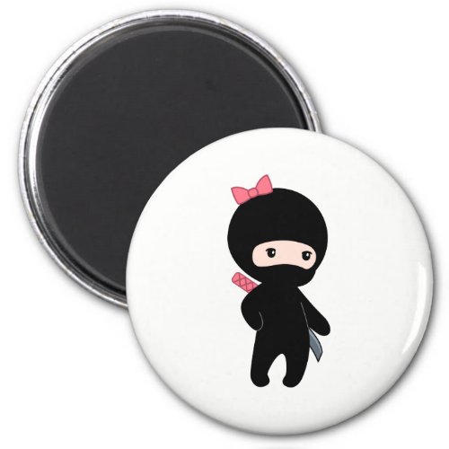 Tiny Ninja Girl Magnet