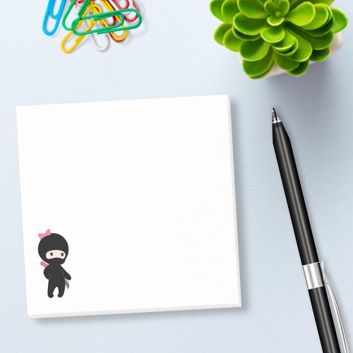 Tiny Ninja Girl Post_it Notes