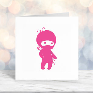 Tiny Ninja Girl Self-inking Stamp