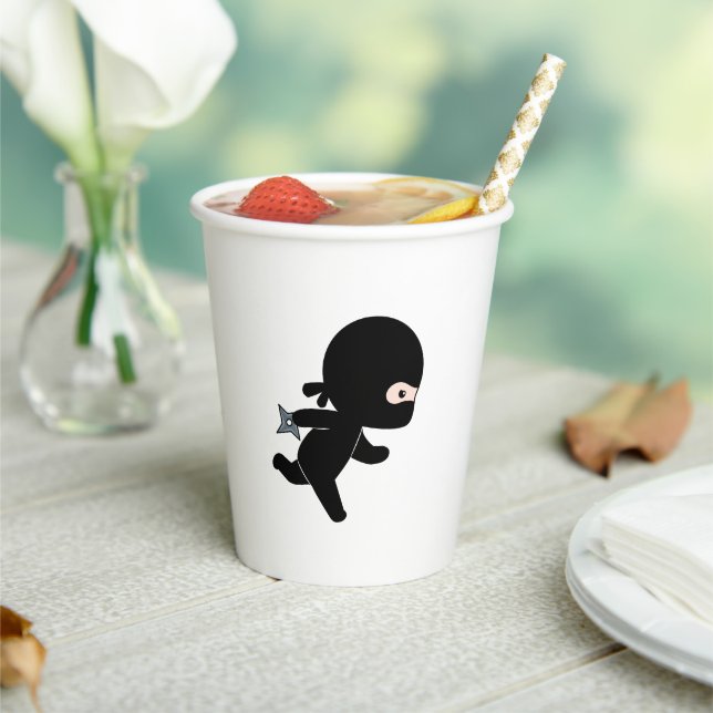 Tiny Ninja Running Paper Cups (Insitu)